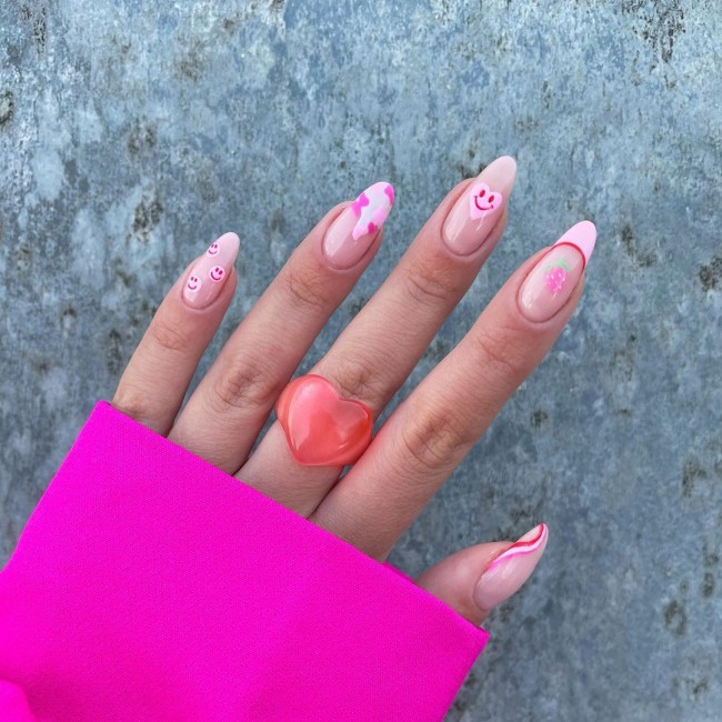 59 Cutest Love Heart Nail Art Designs : V-day mix’n’match