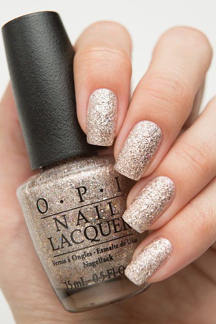 40+ Beautiful Nail Polish Colors  — Gold Glitter O.P.I