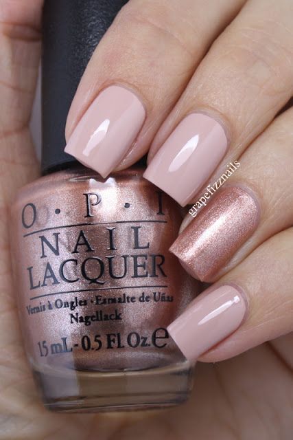 40+ Beautiful Nail Polish Colors  — Rose Gold O.P.I