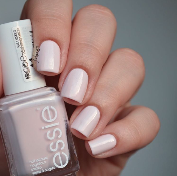 40+ Beautiful Nail Polish Colors  — Milky White Pink Under Tone