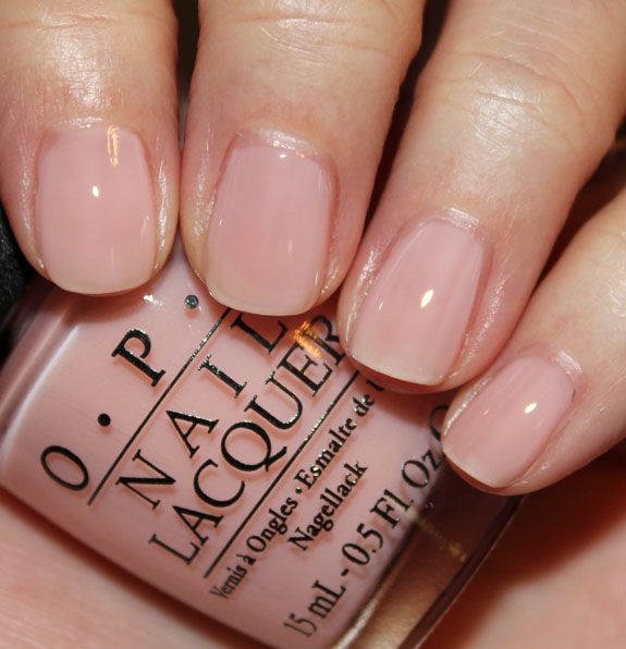 40+ Beautiful Nail Polish Colors  — Barely There Nude O.P.I