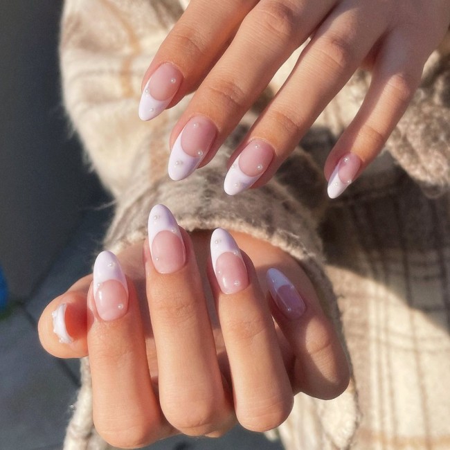 50+ Pearl Nail Art That Are Super Pretty — French Pearl Nails