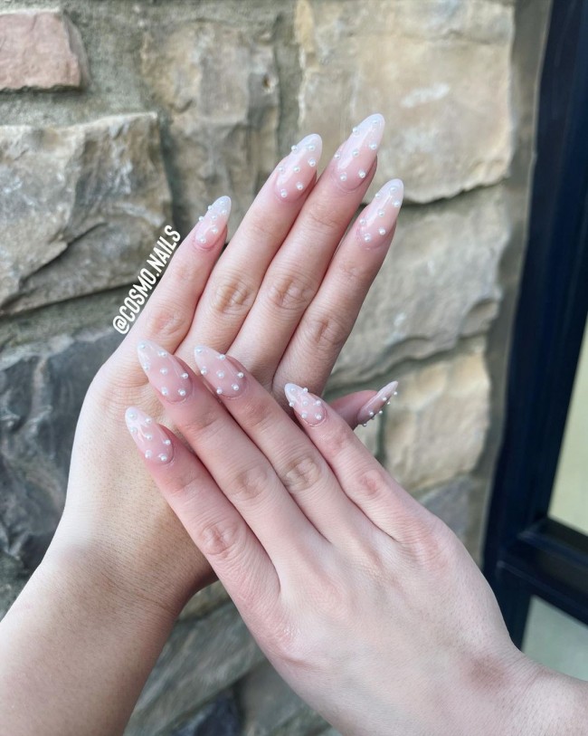 50+ Pearl Nail Art That Are Super Pretty — Pearl French Nails