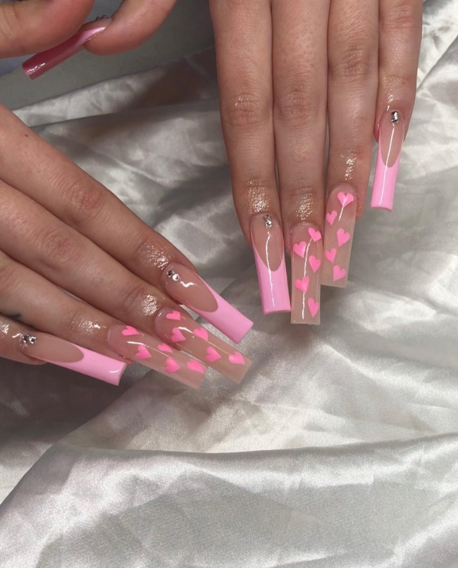 30+Trendy French Tip Nails for Valentines —