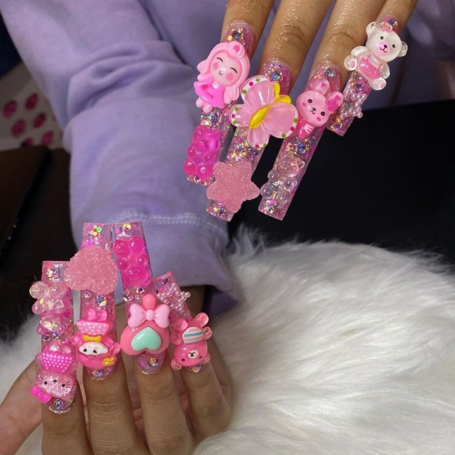 40+ Girly Kawaii Nail Art Designs — Adorable Kawii Nails