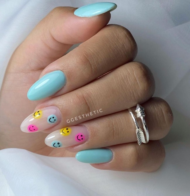 45 Ways to Wear Spring Nail Designs in 2022 — Smiley Face Nail Design