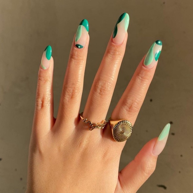 45 Ways to Wear Spring Nail Designs in 2022 — Green Negative Space Nails