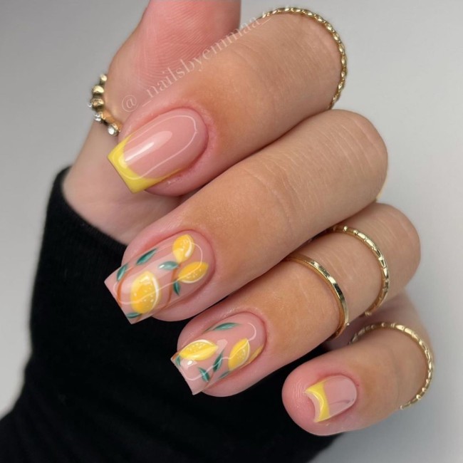 30 Yellow Nail Designs To Spice Up Your Day — Lemon Yellow Nails