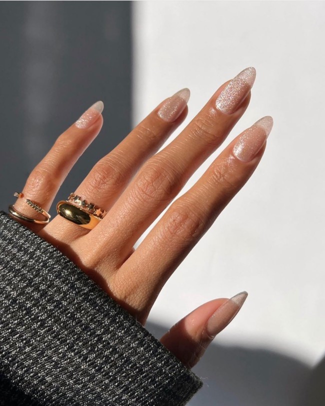 30 The Prettiest & Girly Nail Art Ideas — Subtle Shimmery Jelly Nails