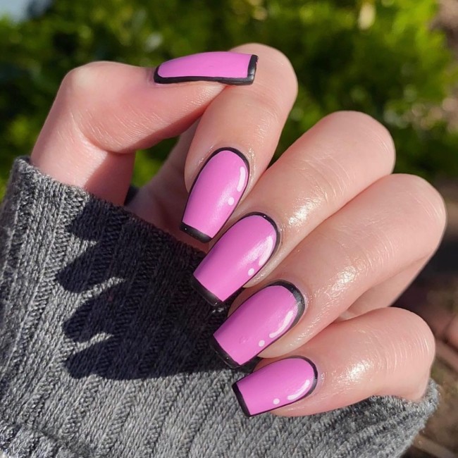 70 Pop Art Nails For A Fun Look — Pink Barbie Nails