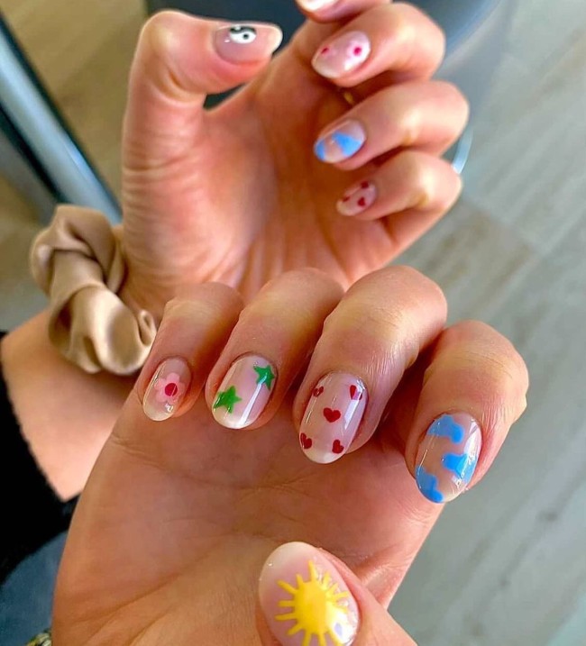 70 Pop Art Nails For A Fun Look — Cute Pop Art Natural Nails