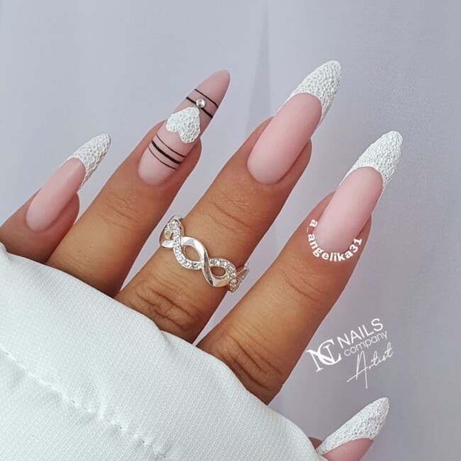 30 White Nail Designs That are Stylish — White Tip & White Heart Nails