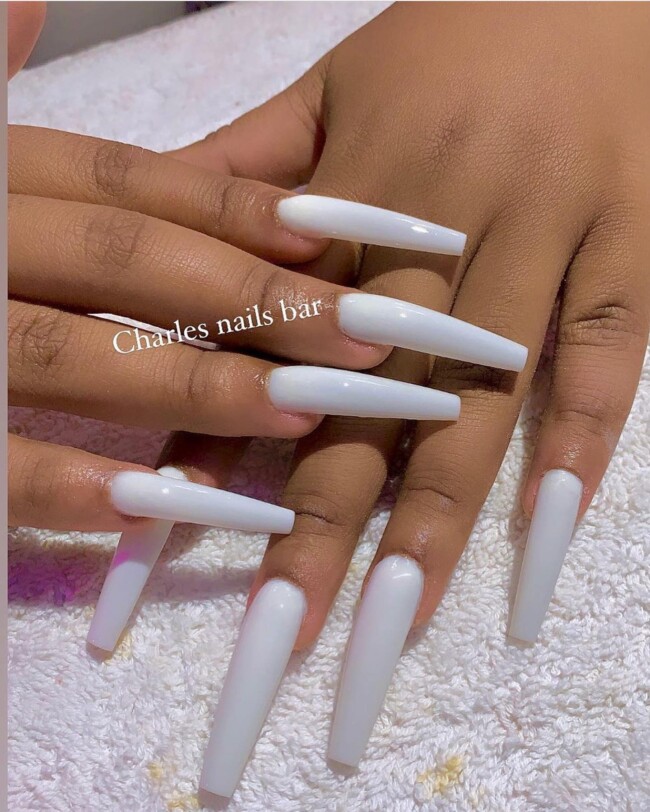 30 White Nail Designs That are Stylish — Milky White Nails