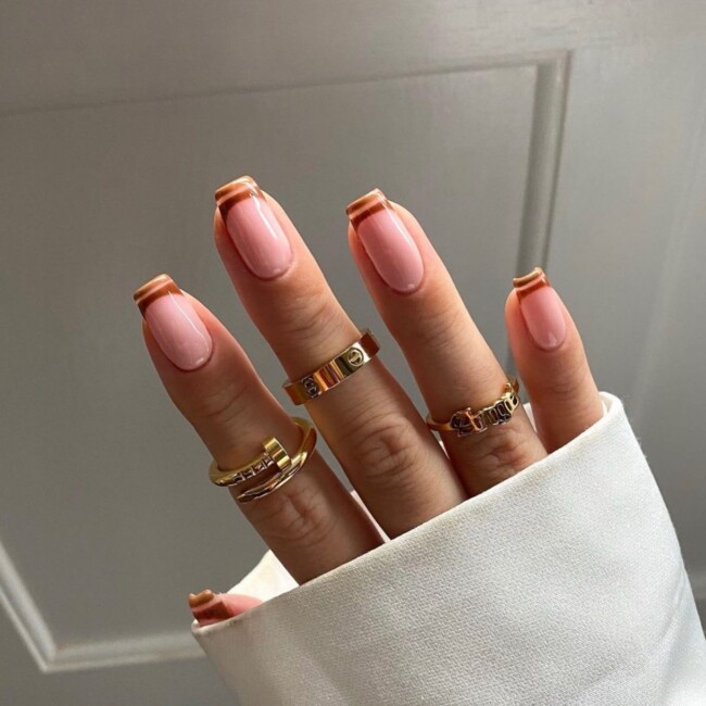 35 Modern Simple French Tip Nails — Bright Pink French Nails