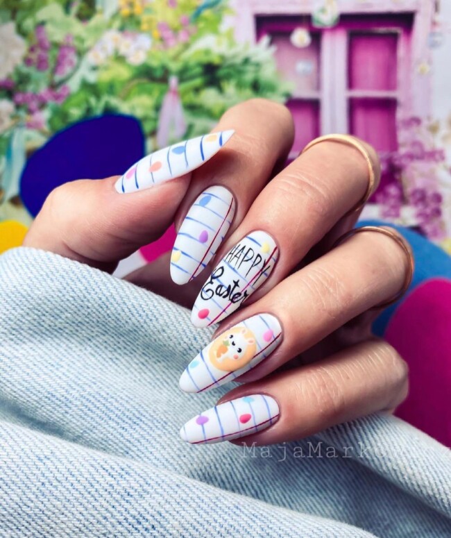 73 Easter Nails That Are Too Cute To Ignore — Pop Art Easter Nail Art