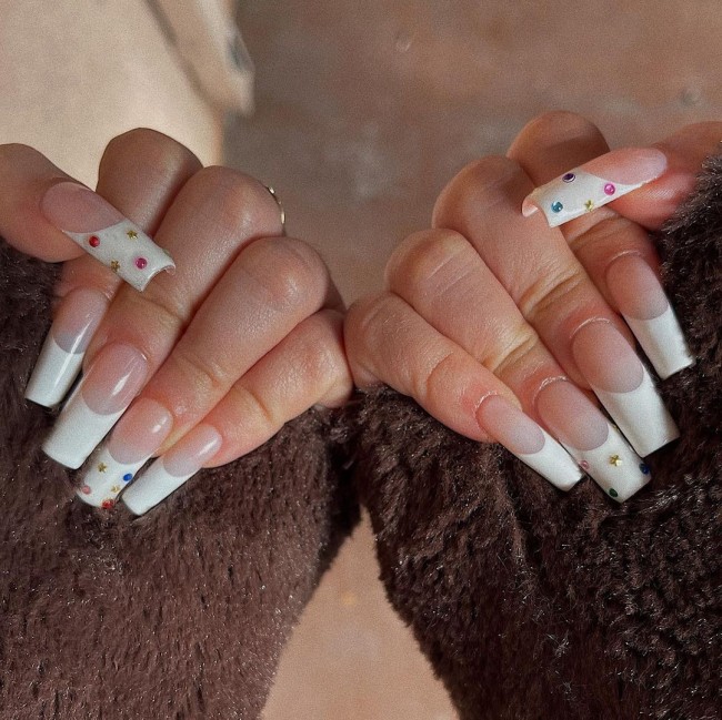 50 Cute & Flirty French Manicure Designs 2022 — Colorful Gems