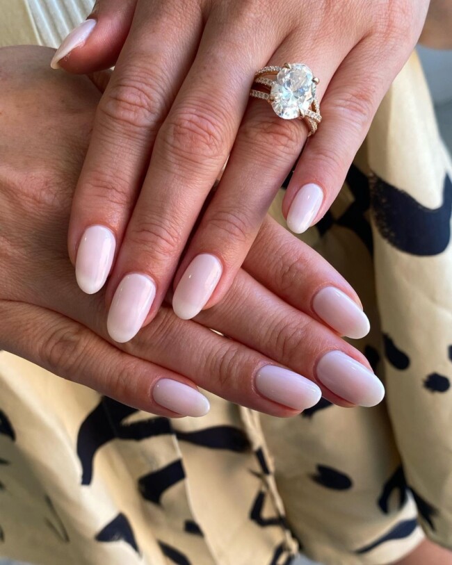 40 Best Wedding Nails For 2022 : Simple Gel Neutral Nails