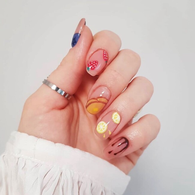 20 Cute Pancake Day Nails That Looks So Yummy — Mix n Match Pancake Day ...