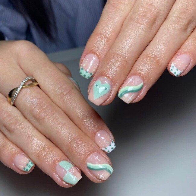 50 Most Stylish Sage Green Nail Designs — Mix n Match Sage Nails