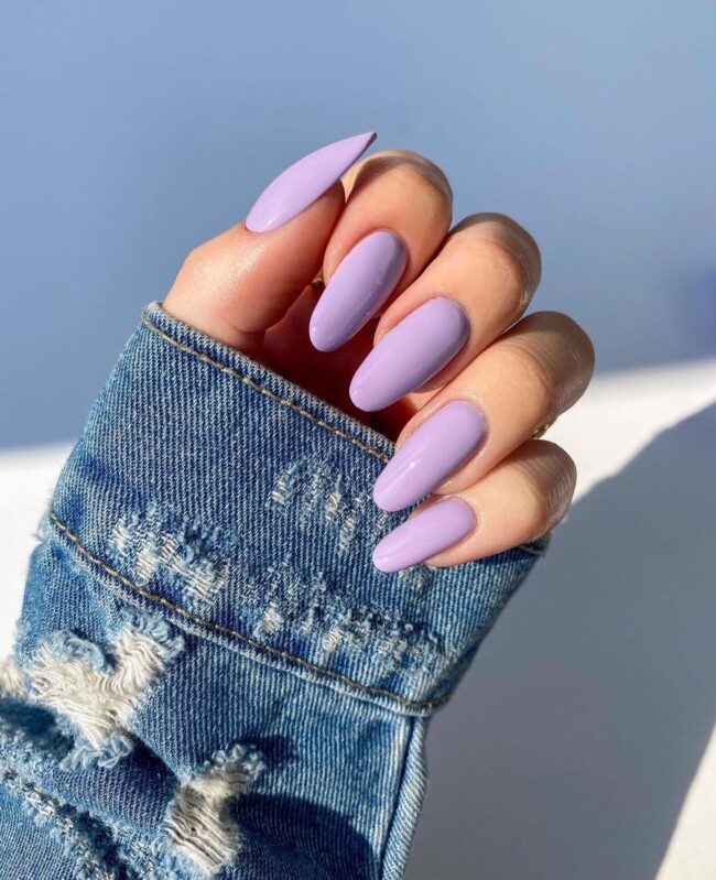 30 Hot Spring Nail Colors in 2022 — Lavender Nail Polish Color