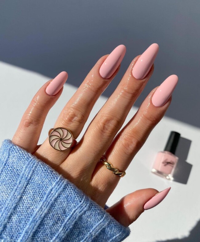 30 Hot Spring Nail Colors in 2022 — Rose Pink Nail Polish Color