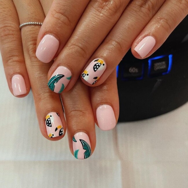 70+ Nail Art Designs Will Make You Want To Try ASAP — Tropical Inspired Nail Art