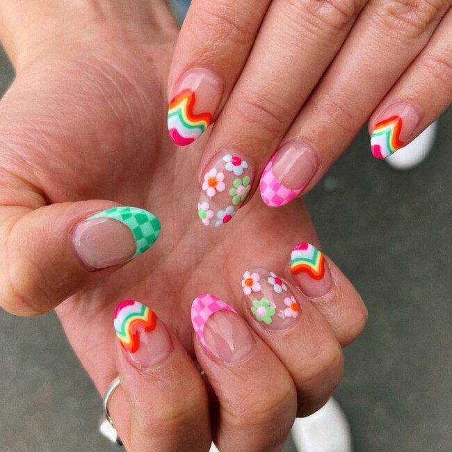 70+ Nail Art Designs Will Make You Want To Try ASAP — Check French Tip & Rainbow Nail Art