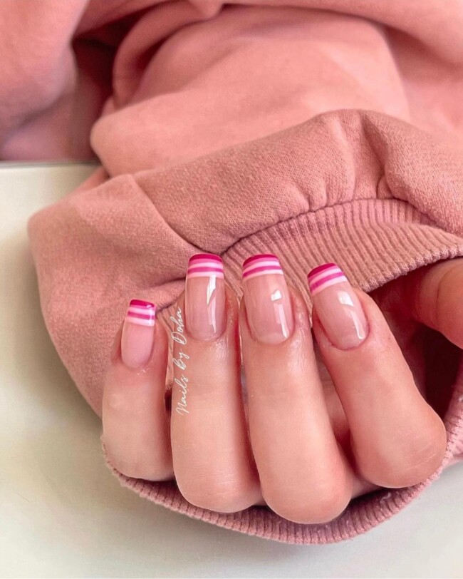 70+ Nail Art Designs Will Make You Want To Try ASAP — Fifth Layered French Nail Art