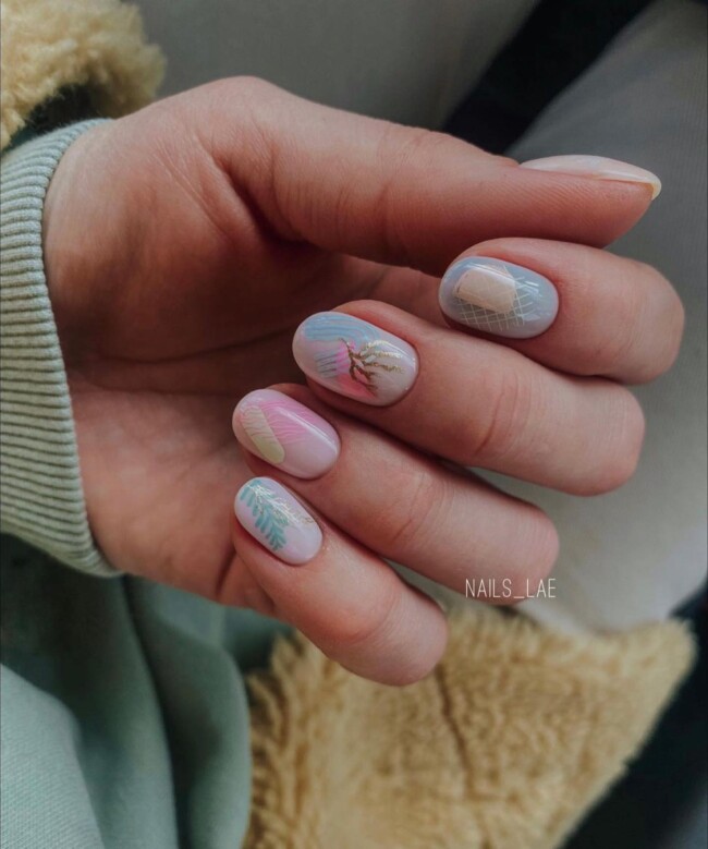 nail art designs 2022, summer nails 2022, spring nails 2022, nail design ideas, nail designs 2022, nail art acrylic, mix and match nail design, french nails, french twist manicure