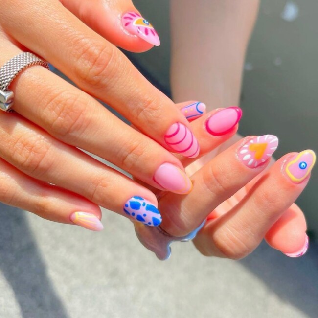 40 Cute Summer Nails for 2022 — Pink Funky Nail Art