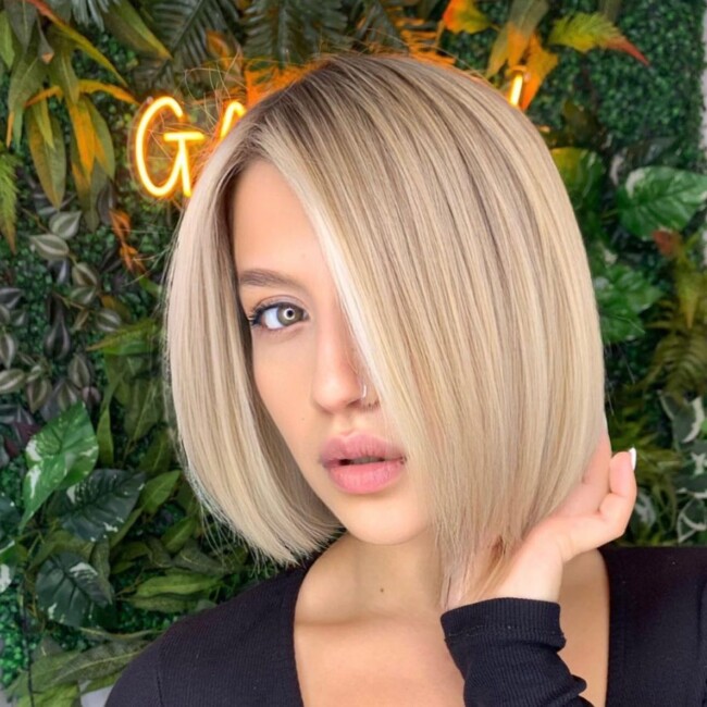 50 Best Bob and Lob Haircuts for Summer 2022 — Short Lob for Diamond Face Shape