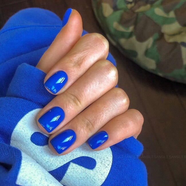 50+ Royal Blue Nail Designs for Everyone — Royal Blue Color Short Nails