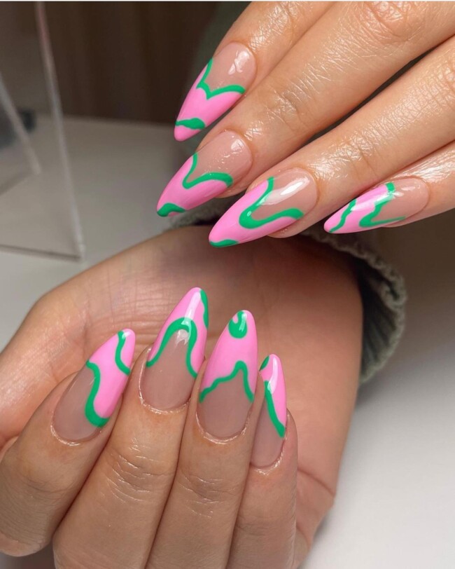 summer french nails, french nails 2022, french nails acrylics, long french nails, french nails with glitter, french nails designs, french nails ombre, trendy french nails, french nails color, french manicure 2022 summer, french nail designs with color