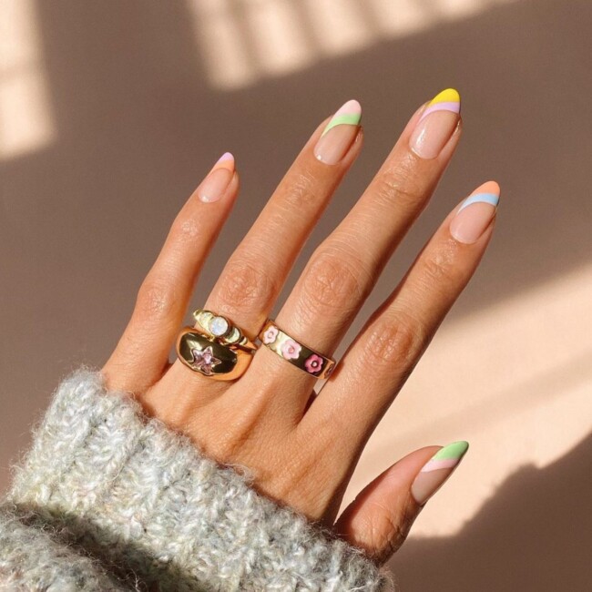 aesthetic nails 2022, aesthetic nails acrylic, aesthetic nails pastel, short aesthetic acrylic nails, aesthetic nails short, pastel nails, spring nails, spring nail designs