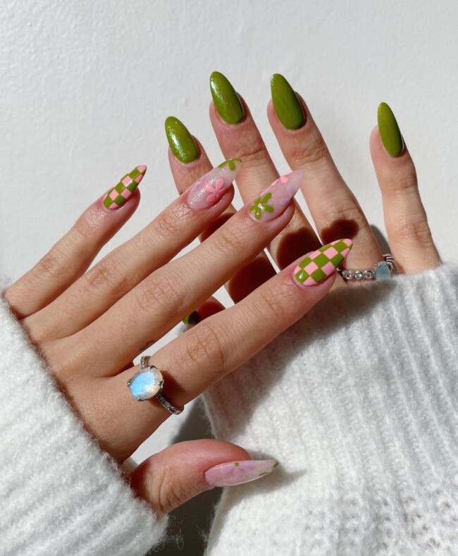 47 Best Spring Nails That Goes With Everything — Different Nail Designs Each Hand