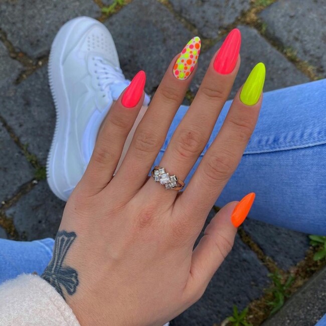 27 Best Summer Nail Colors — Orange, Pink and Neon Yellow Nails