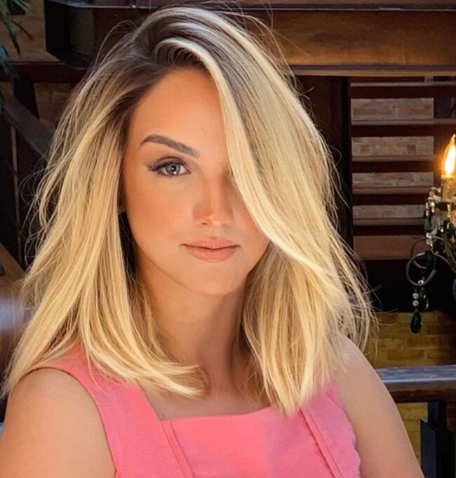 32 Shoulder Length Haircuts — Blonde Lob