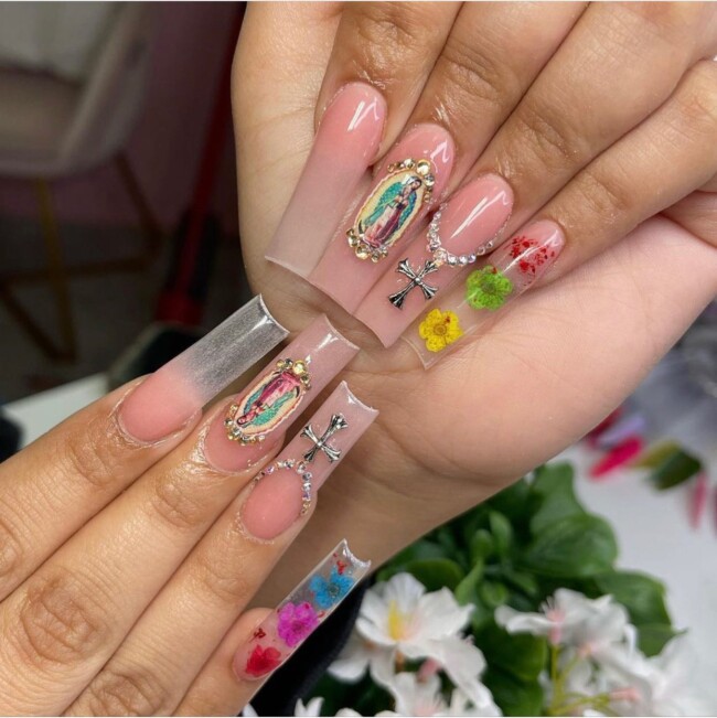 acrylic nails, spring acrylic nails 2022, spring nail designs 2022, acrylic nail designs, nail designs 2022, 3d flower nails, acrylic 3d flower nails, pastel nails