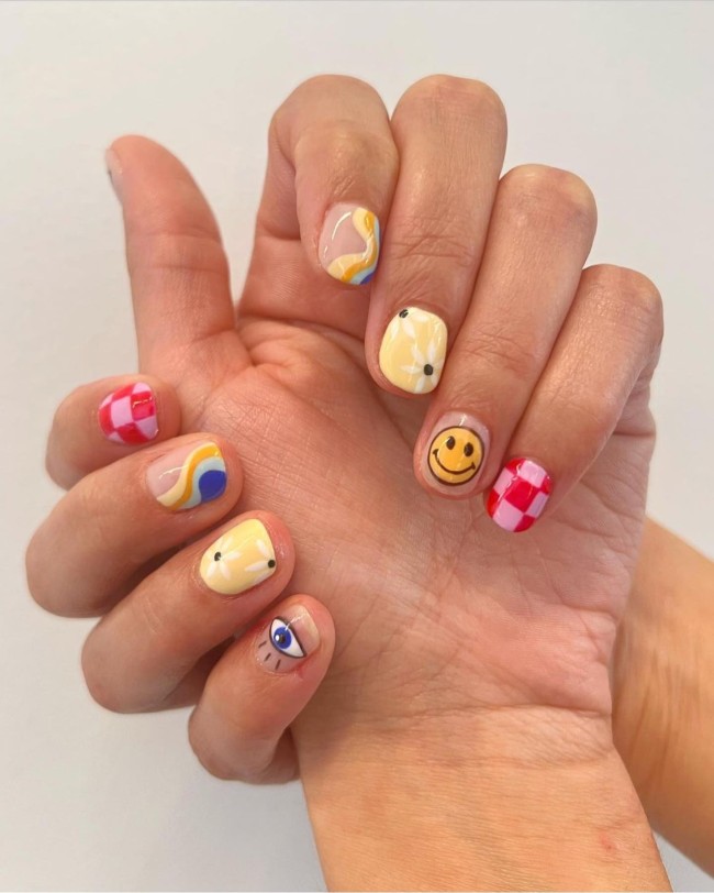 30 Mix and Match Short Nail Ideas — Fun Short Nail Art