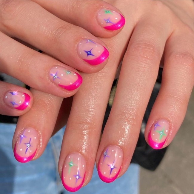 30 Mix and Match Short Nail Ideas — Bright Fun Short Nail Art