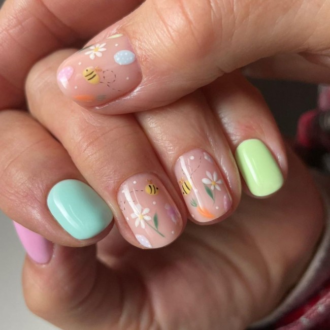 30 Best Spring Nail Colors and Designs — Bee & Flower Nail Design