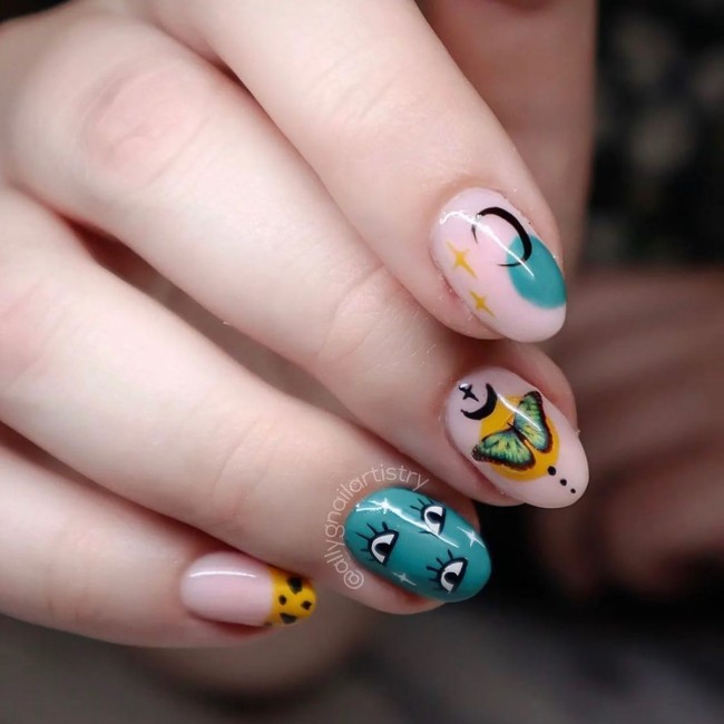 44 Cute Butterfly Nail Art Designs — Funky Summer Nails