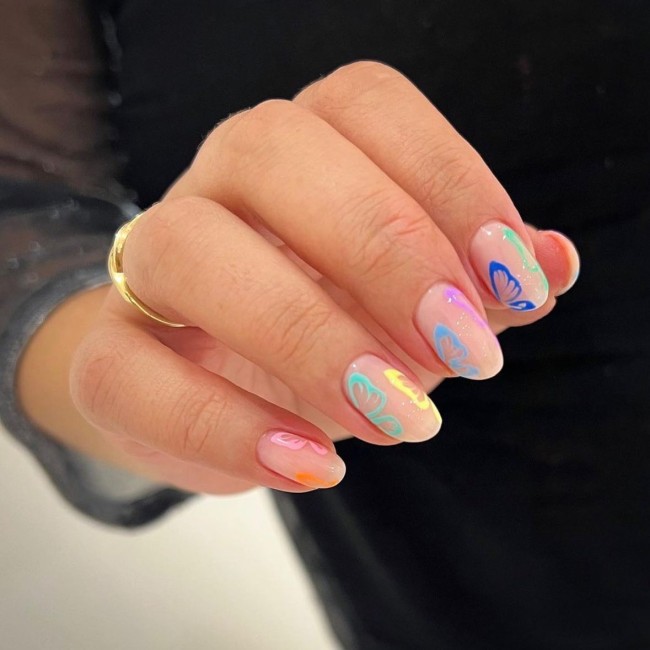 butterfly nail designs 2022, butterfly nail designs short, butterfly nail ideas, butterfly nails, pink, butterfly nails acrylic, butterfly nails, blue, butterfly nails, nail art designs, summer nail ideas, butterfly nails summer, acrylic nail designs