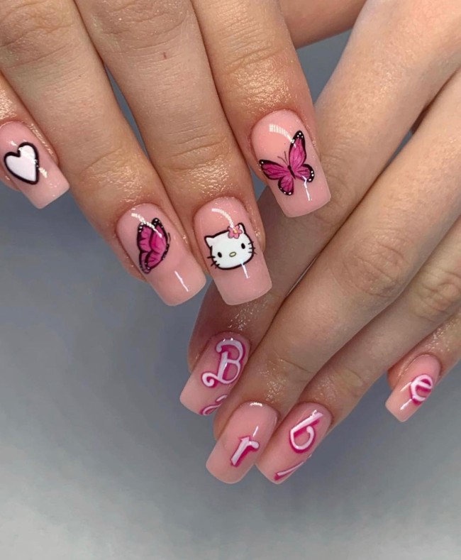 butterfly nail designs 2022, butterfly nail designs short, butterfly nail ideas, butterfly nails, pink, butterfly nails acrylic, butterfly nails, blue, butterfly nails, nail art designs, summer nail ideas, butterfly nails summer, acrylic nail designs