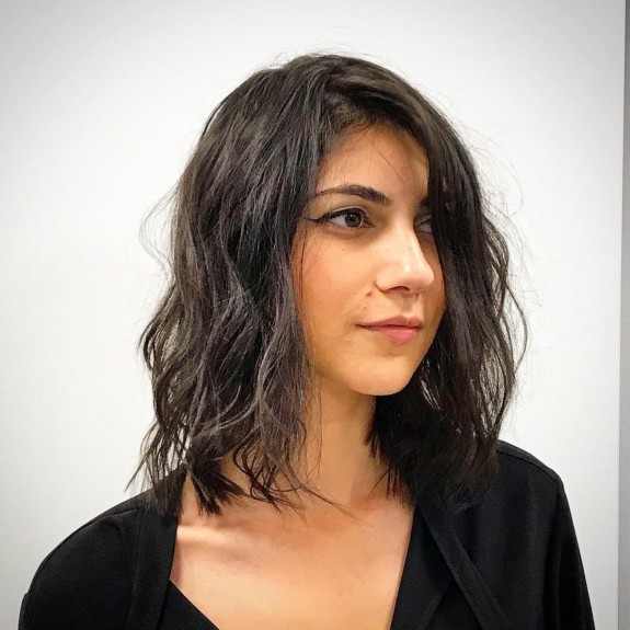 25 Cutest Lob Haircut Ideas — Wavy Lob Haircut