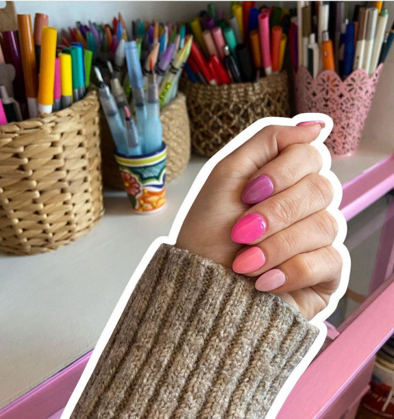 100 Cute Skittle Nails in 2022 — Shades of Pink Nails