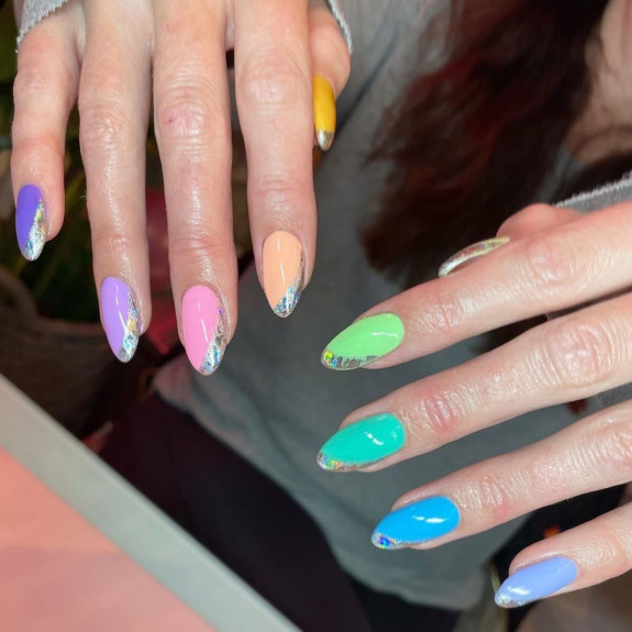 100 Cute Skittle Nails in 2022 — Chrome + Skittle Nails