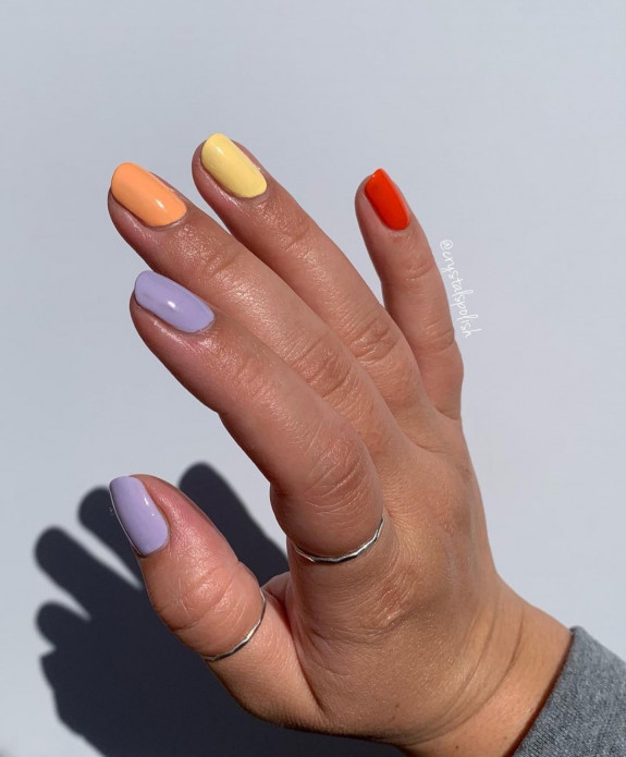 100 Cute Skittle Nails in 2022 — Soft & Bold Skittle Nails