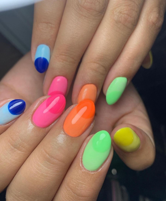 100 Cute Skittle Nails in 2022 — Colorful + Abstract Nails