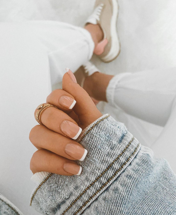 30 Spring Minimalist Nails — Simple French Nails